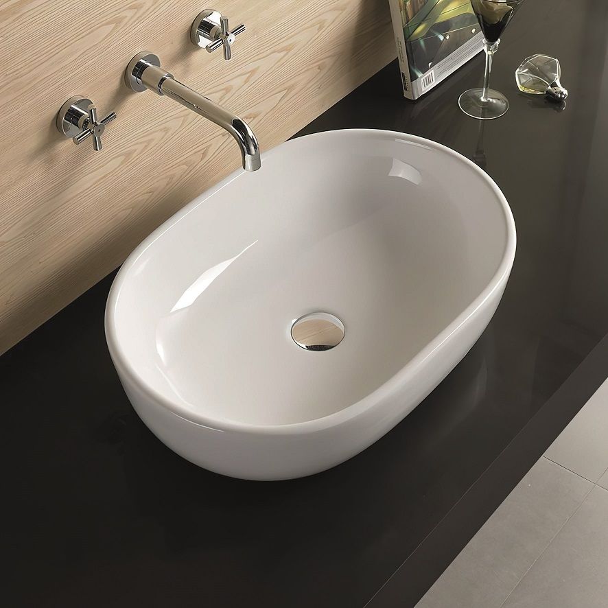 Раковина керамическая накладная Art&Max AM-5006-X