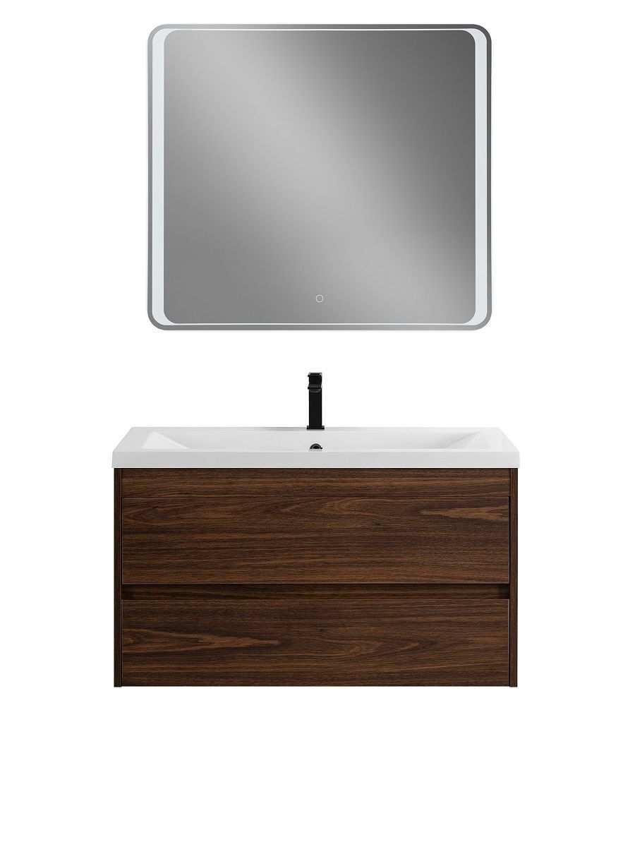 Мебель для ванной комнаты подвесная Art&Max ФЕМЕЛИ-М FAMILY-M 90 см Дуб бурбон