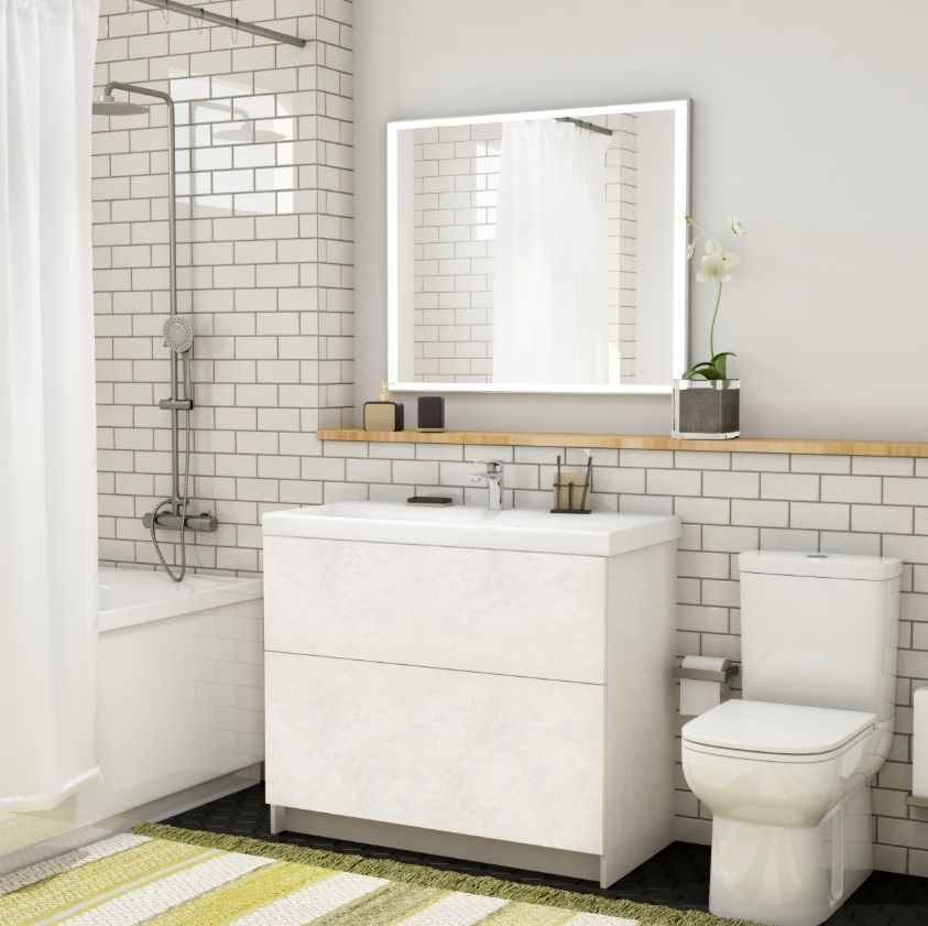 Мебель для ванной комнаты напольная Art&Max ВЕРОНА-ПУШ VERONA-PUSH 90см Венециано