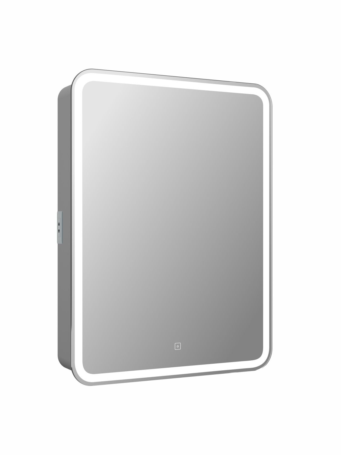 Зеркало-шкаф с подсветкой ART&MAX PLATINO AM-Pla-600-800-1D-R-DS-F