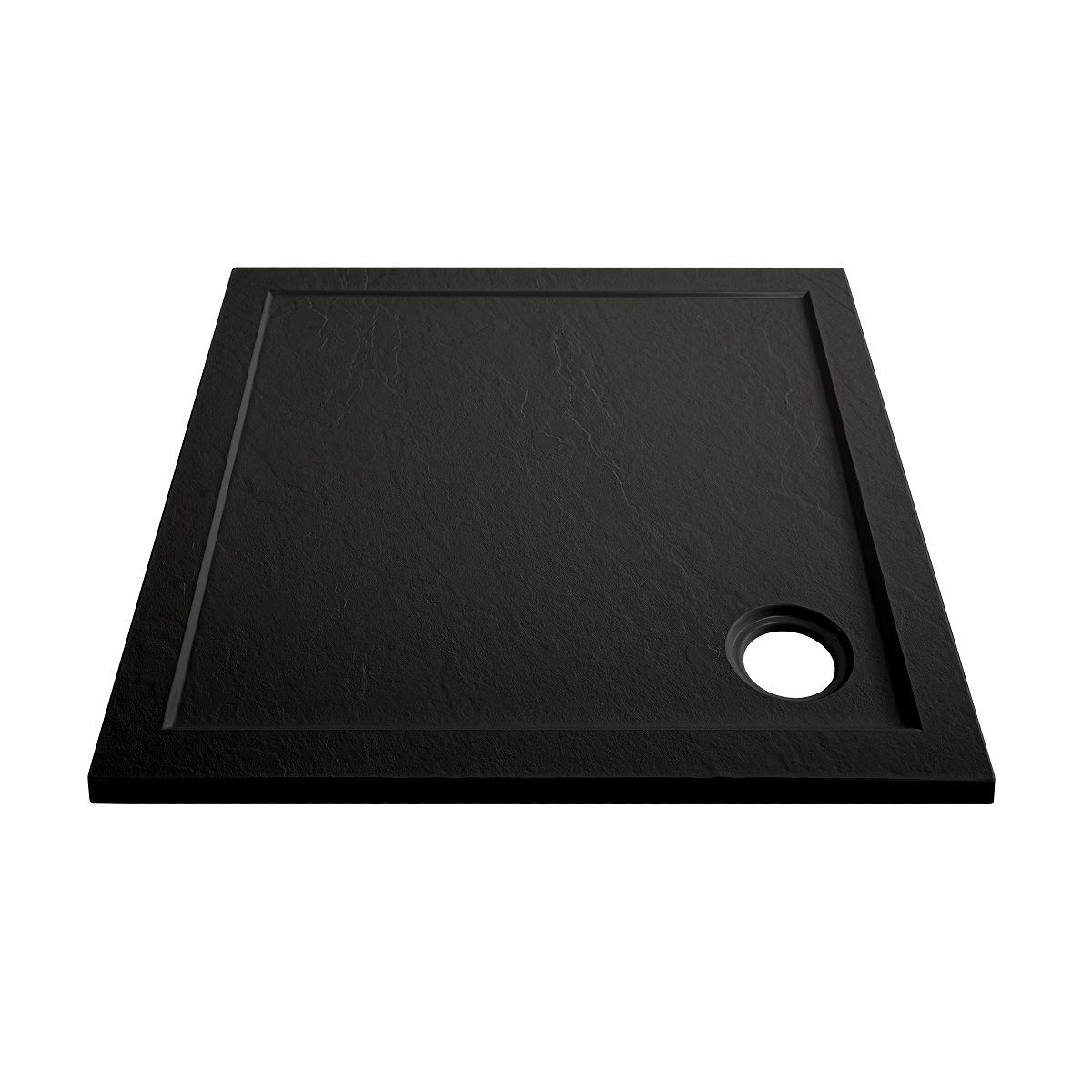Поддон из искусственного мрамора 90*90 Art&Max ТОРИНО TORINO,Черный