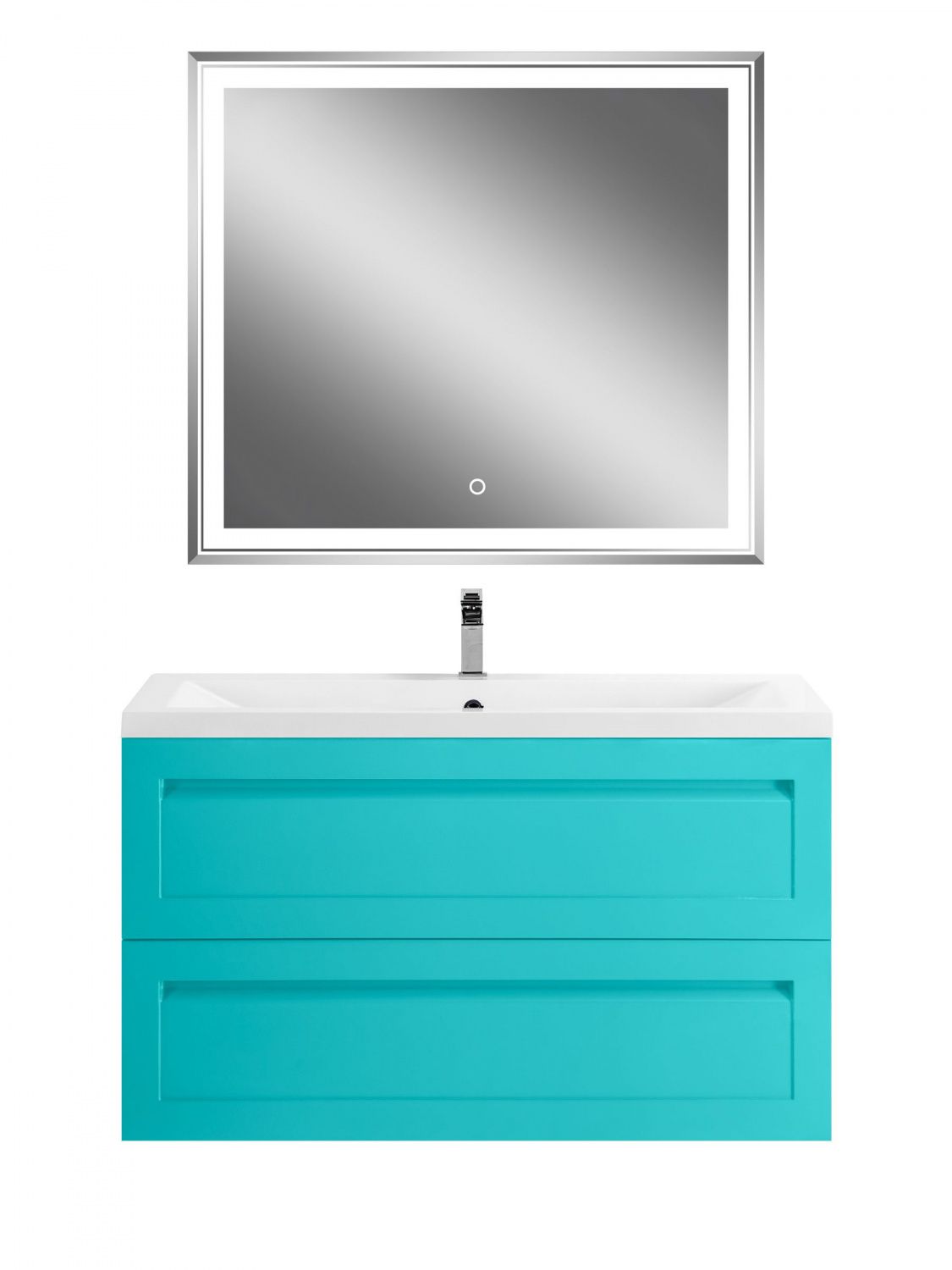 Мебель для ванной комнаты подвесная Art&Max ПЛАТИНО PLATINO 100 см Светло-зеленый матовый