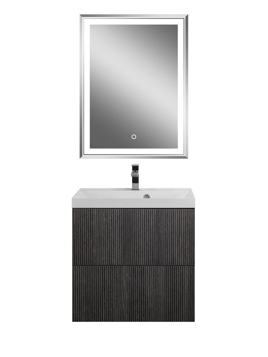 Мебель для ванной комнаты подвесная Art&Max Verona-Push 70см Kadena Dark