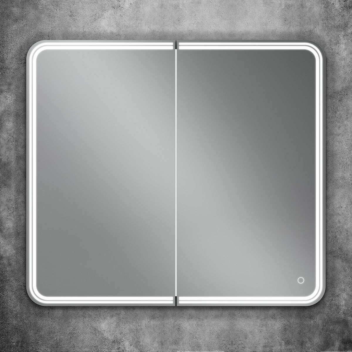 Зеркало-шкаф с подсветкой, правый ART&MAX VERONA  AM-Ver-900-800-2D-DS-F