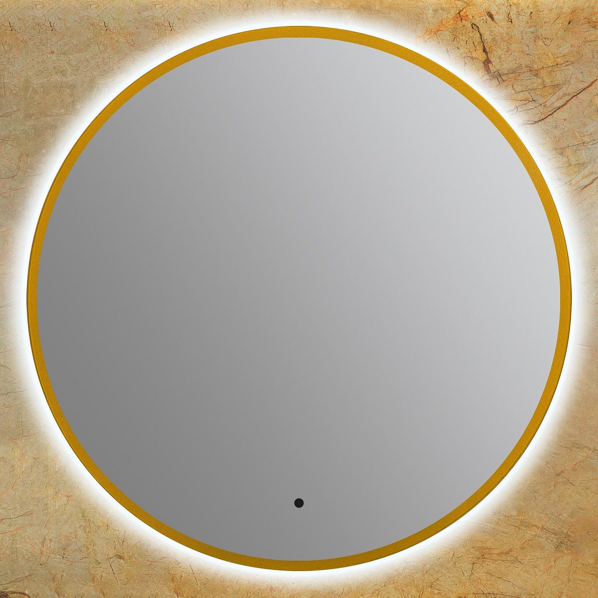 Зеркало с подсветкой ART&MAX Санремо Sanremo AM-San-770-DS-F-Gold