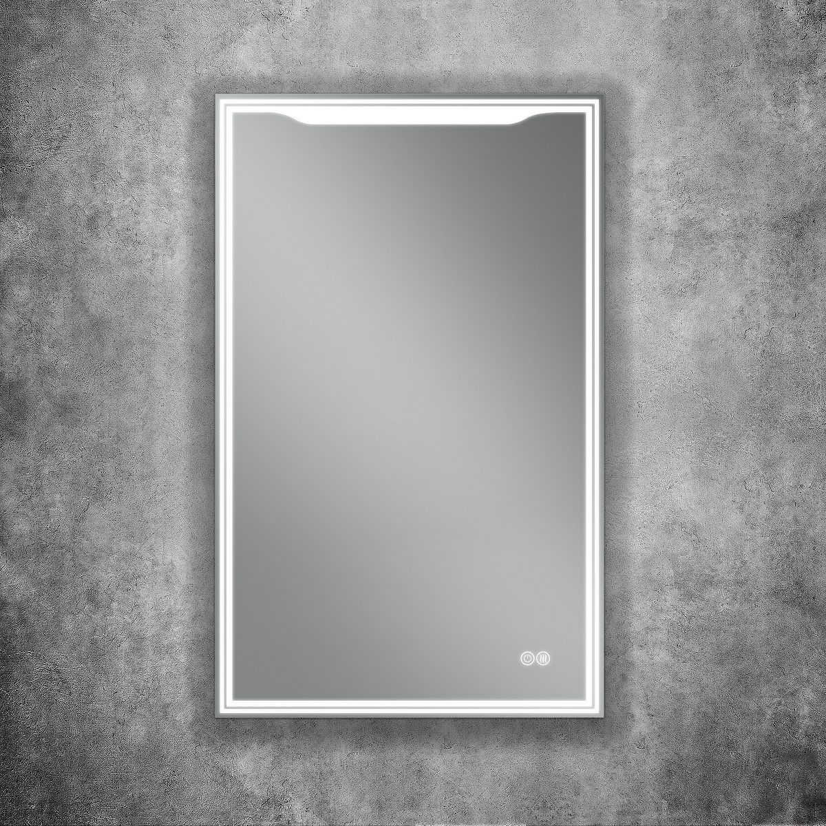 Зеркало-шкаф с подсветкой и функцией антизапотевания, левый ART&MAX Мерано Merano AM-Mer-500-800-1D-L-DS-F