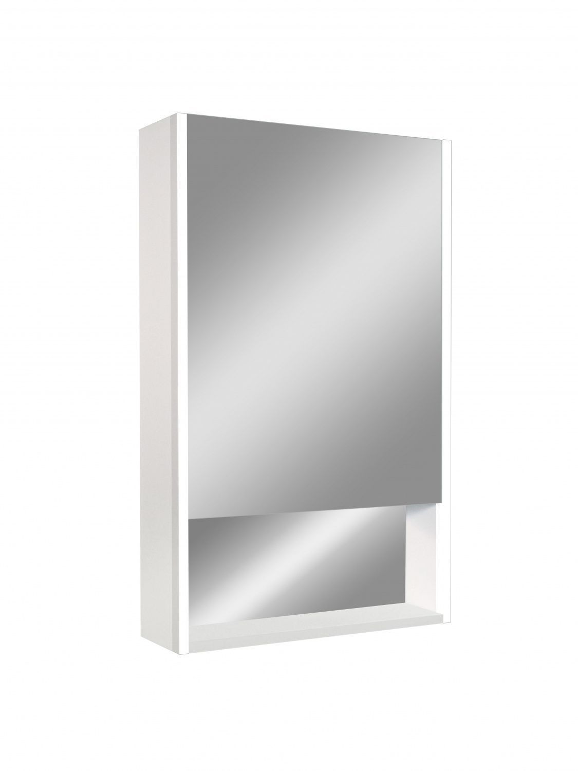Зеркало-шкаф с подсветкой, правый ART&MAX FOGGIA AM-Fog-500-800-1D-R-DS-F-White