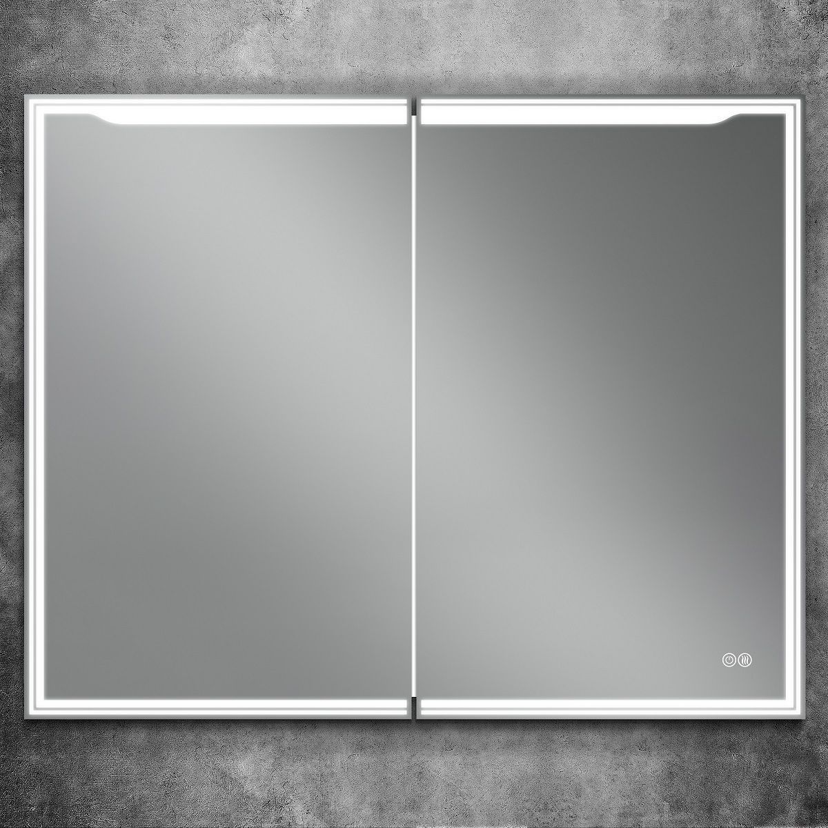 Зеркало-шкаф с подсветкой и функцией антизапотевания ART&MAX Мерано Merano AM-Mer-1000-800-2D-DS-F