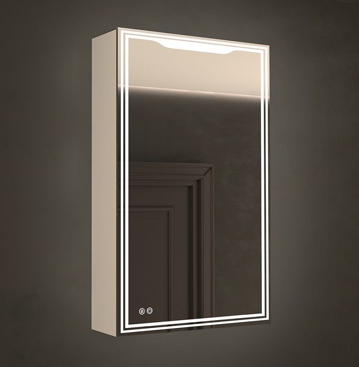 Зеркало-шкаф с подсветкой и функцией антизапотевания, правый ART&MAX MERANO AM-Mer-500-800-1D-R-DS-F