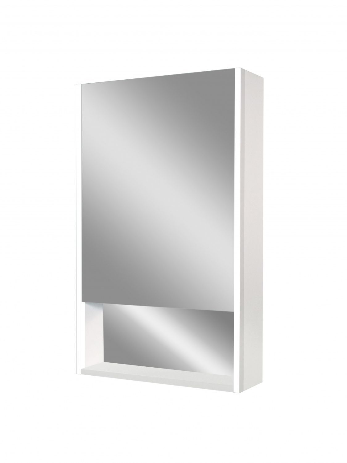 Зеркало-шкаф с подсветкой, левый ART&MAX Фоджа Foggia AM-Fog-600-800-1D-L-DS-F-White