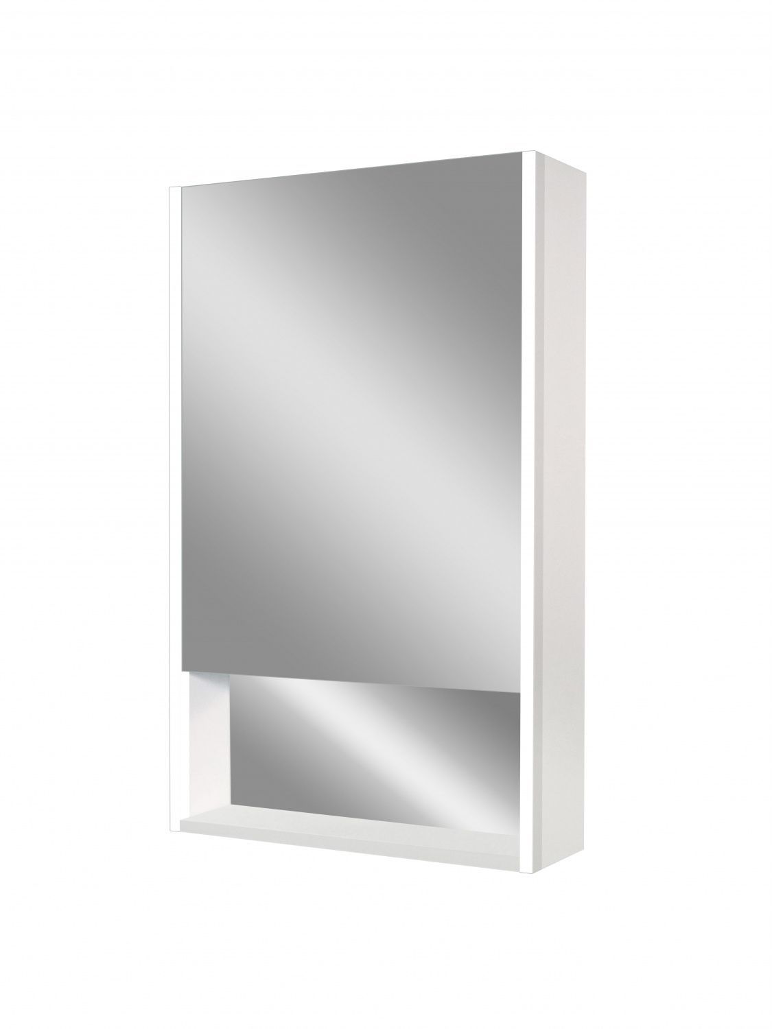 Зеркало-шкаф с подсветкой, левый ART&MAX FOGGIA AM-Fog-500-800-1D-L-DS-F-White
