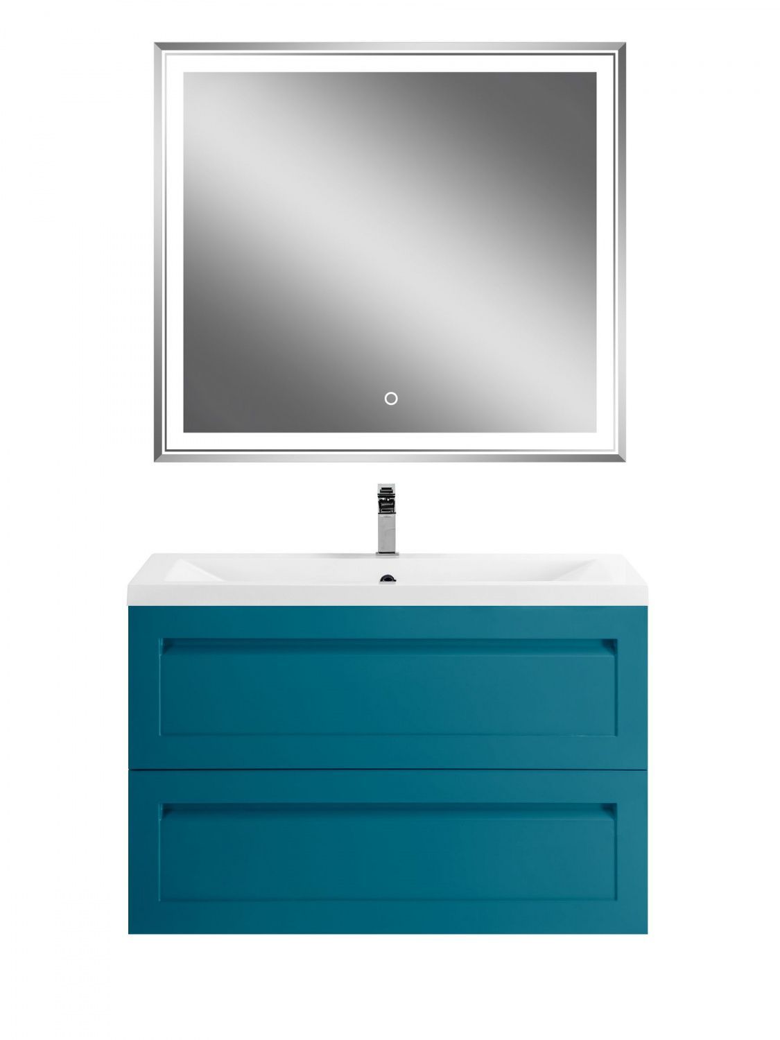 Мебель для ванной комнаты подвесная Art&Max ПЛАТИНО PLATINO 90 см Бирюзовый матовый