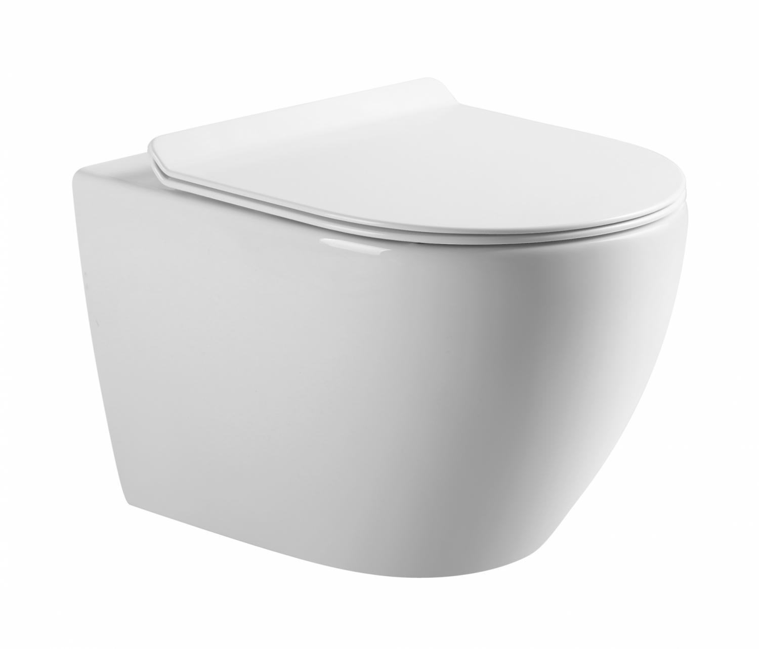 Унитаз подвесной безободковый,в комплекте с сидением ART&MAX БЬЯНКИ BIANCHI