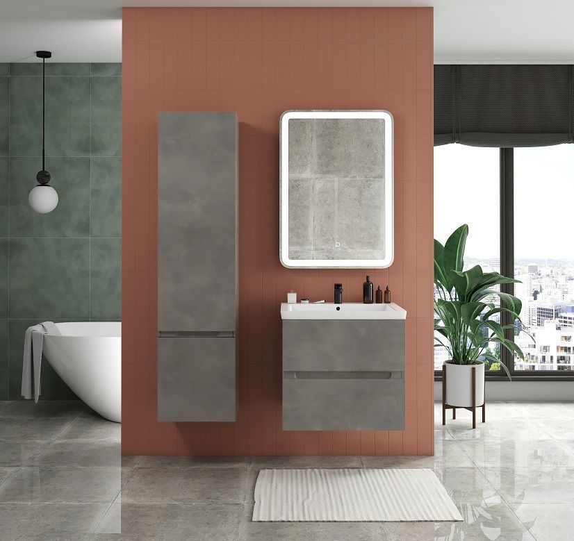 Мебель для ванной комнаты подвесная Art&Max TECHNO 70 см Айс Какао