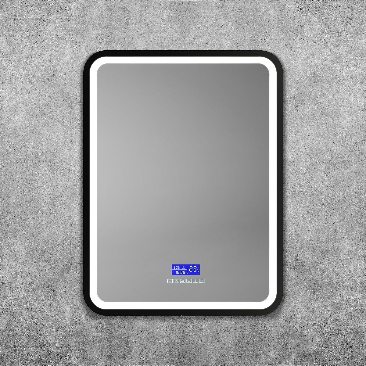 Зеркало с подсветкой и музыкальным блоком ART&MAX Женова Genova AM-Gen-600-800-S-F-MFP