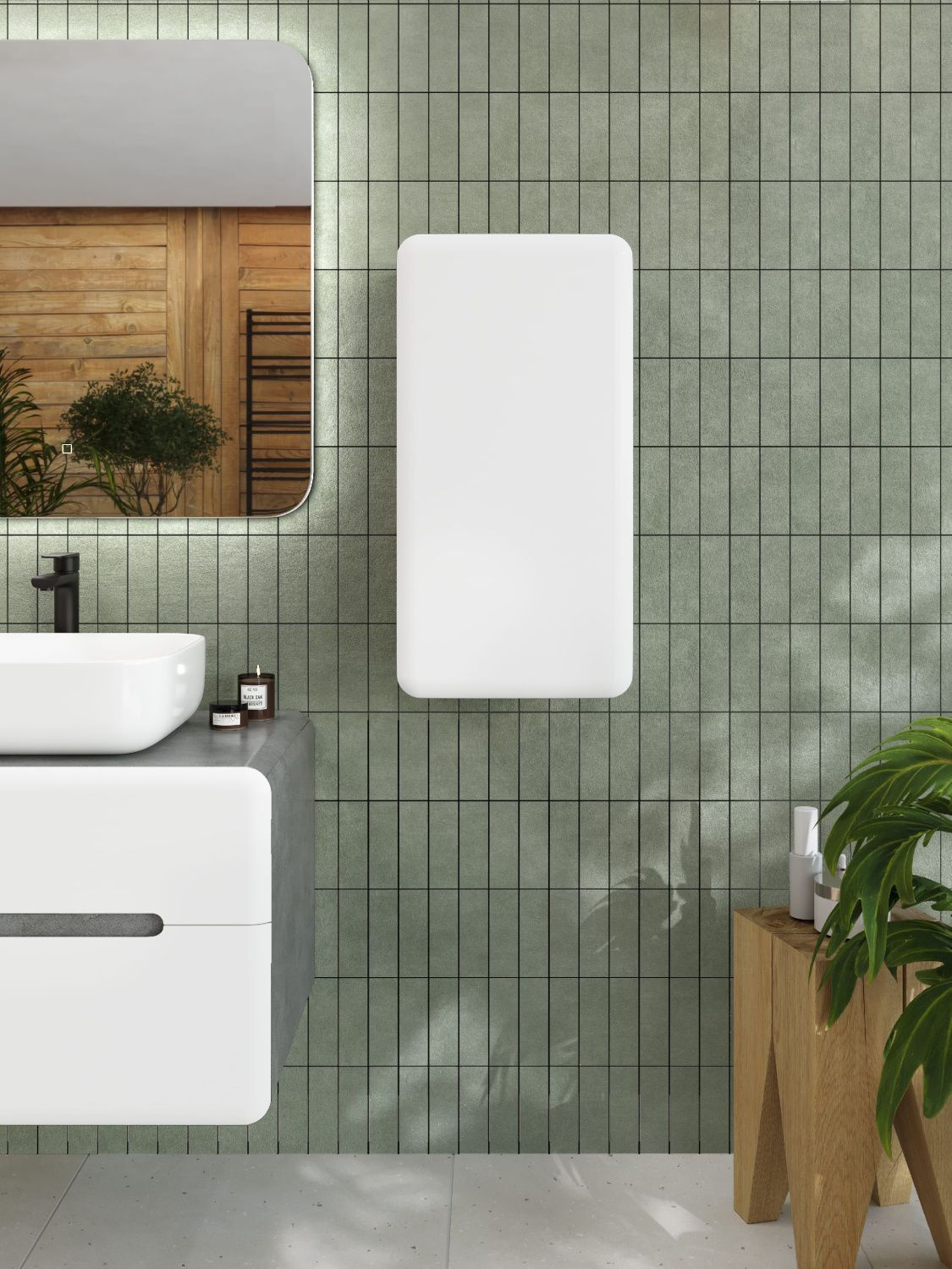 Шкаф подвесной  Art&Max ЖЕНОВА GENOVA 70см Бетон лофт натуральный