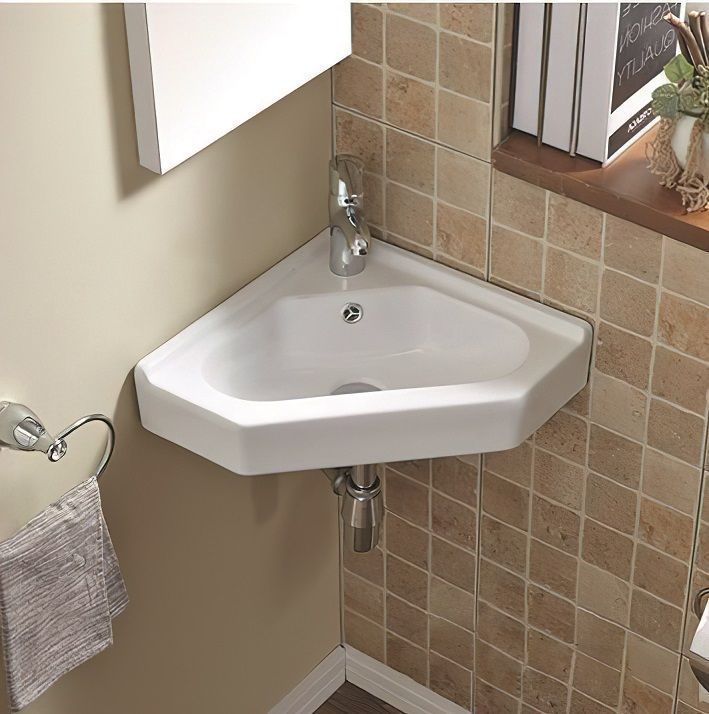 Раковина керамическая угловая Art&Max AM-7012-COR