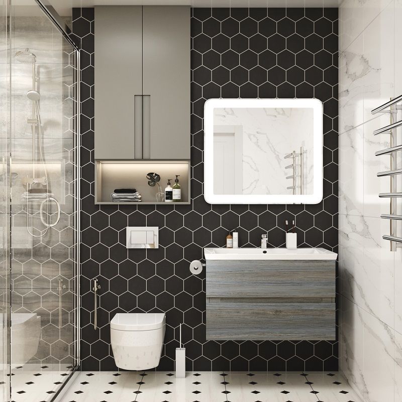 Мебель для ванной комнаты подвесная Art&Max TECHNO 90 см Сосна