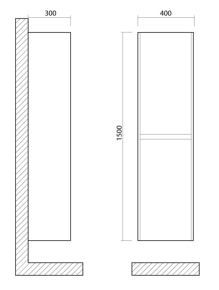 Шкаф подвесной  Art&Max FAMILY-M 150см Дуб Харбор золотой