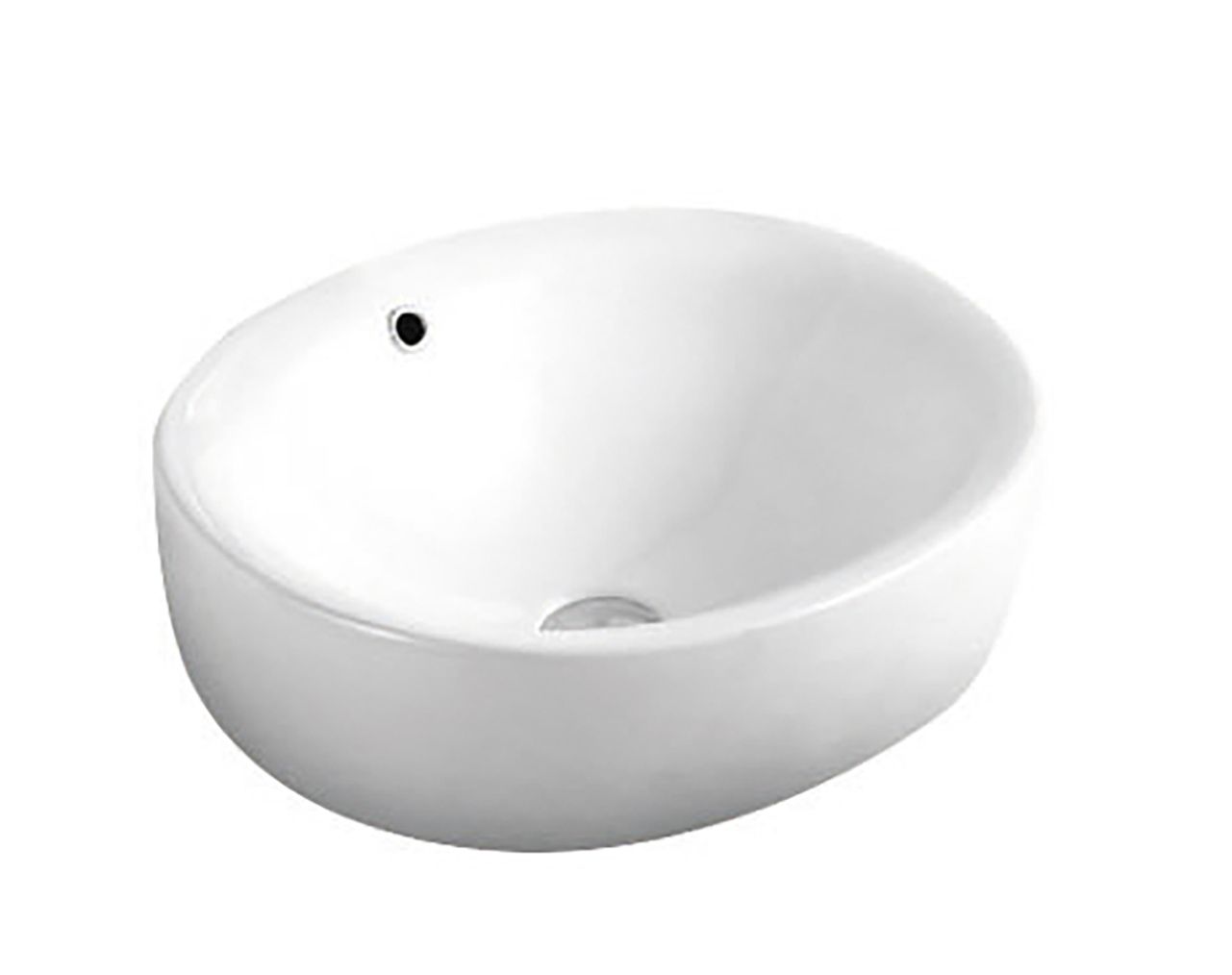 Раковина керамическая накладная полувстраиваемая Art&Max AM5306-W