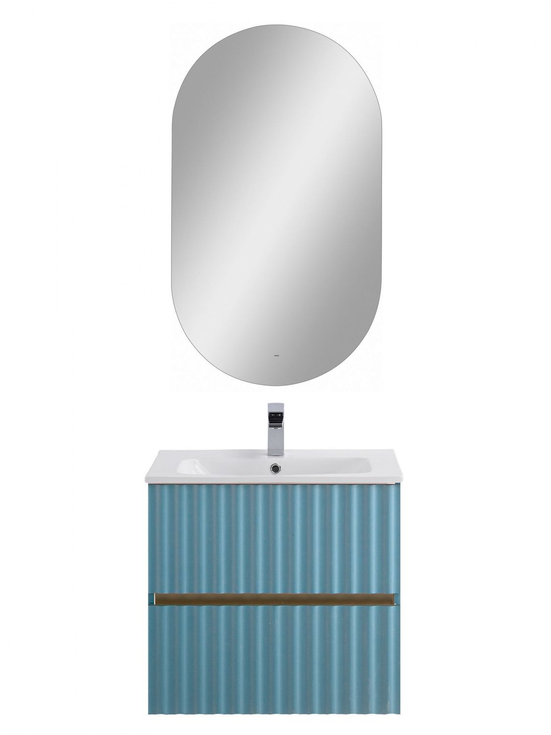 Мебель для ванной комнаты подвесная с LED подсветкой ручек Art&Max ELEGANT 60 см Ниагара