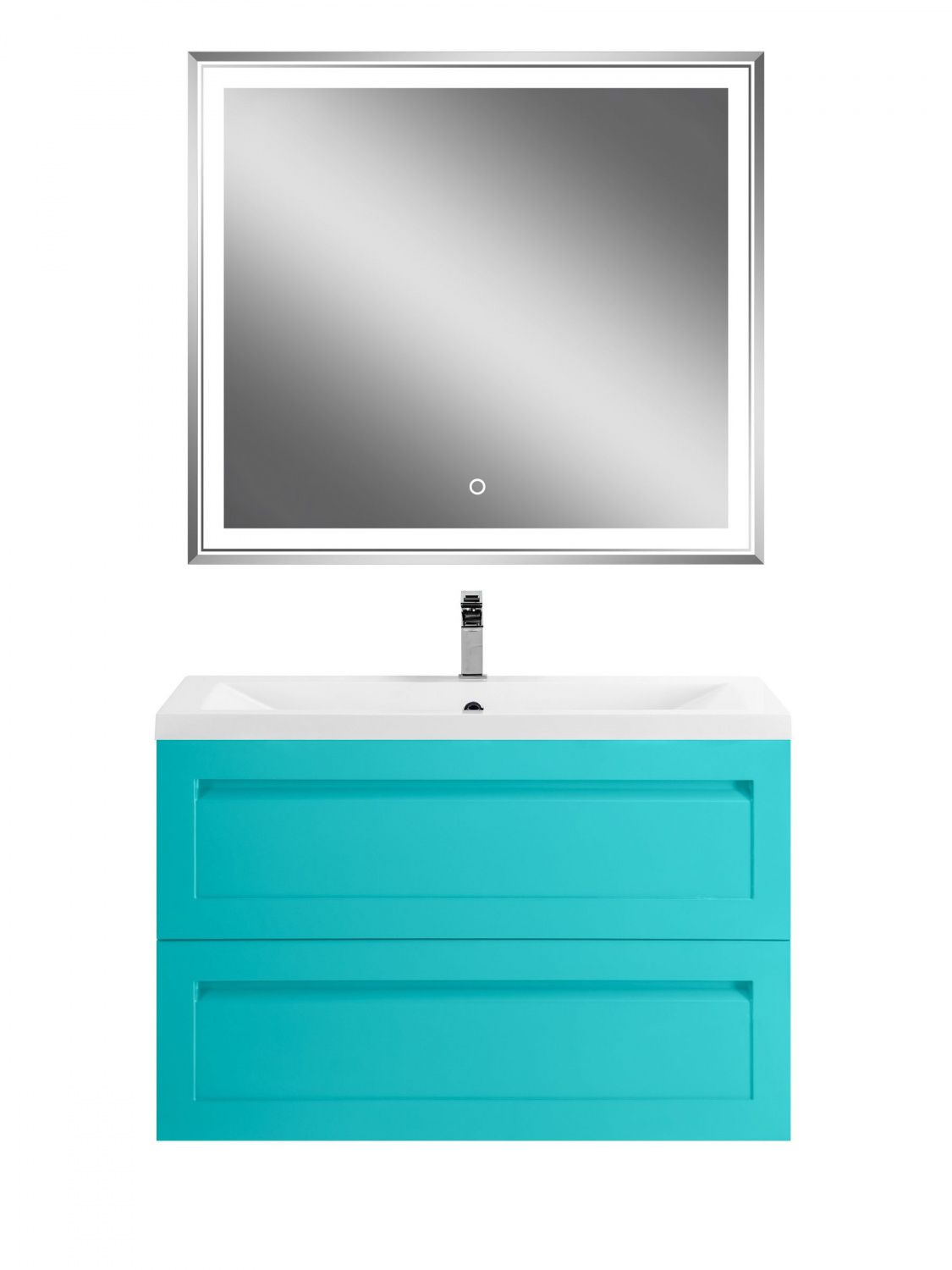 Мебель для ванной комнаты подвесная Art&Max ПЛАТИНО PLATINO 90 см Светло-зеленый матовый