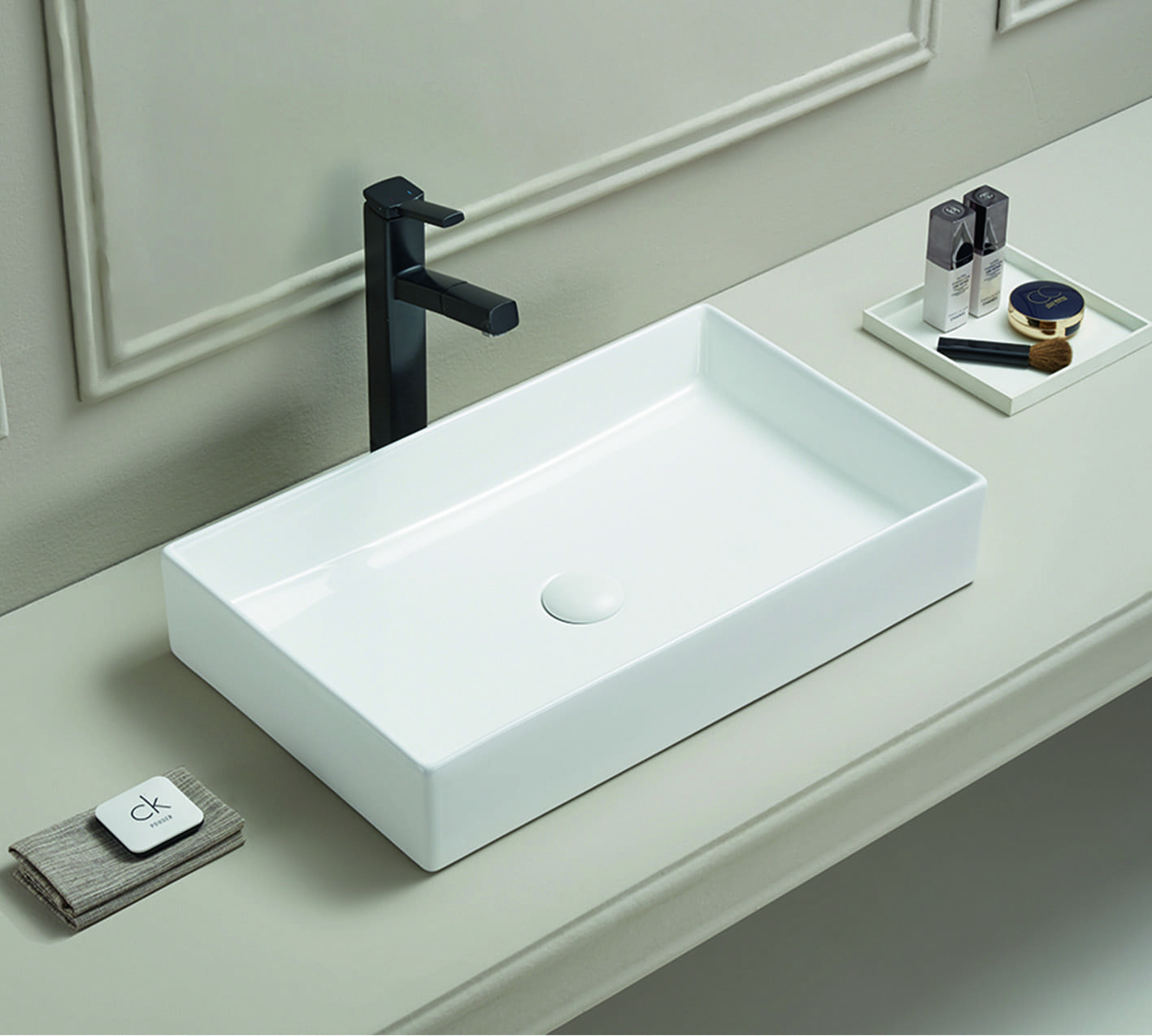 Раковина керамическая накладная Art&Max AM-78570B-60