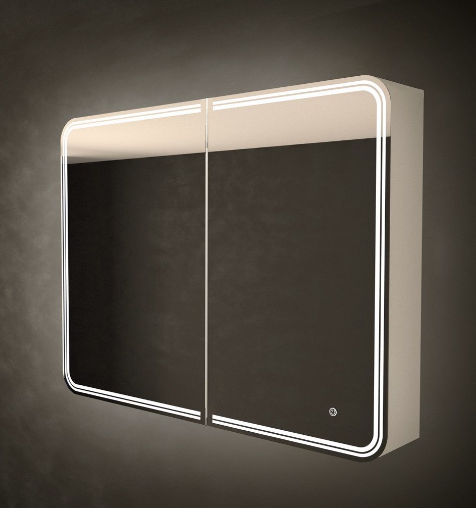 Зеркало-шкаф с подсветкой, правый ART&MAX VERONA  AM-Ver-900-800-2D-DS-F