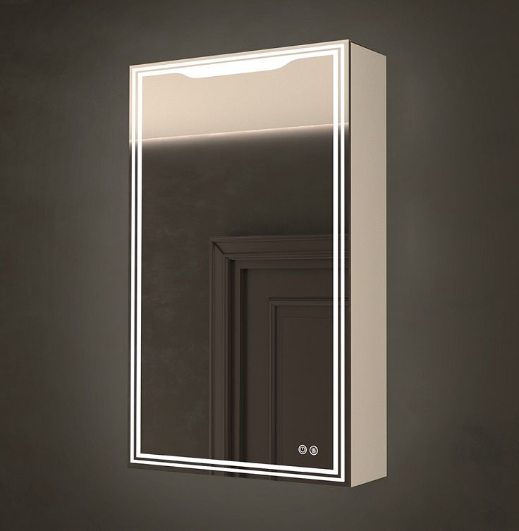 Зеркальный шкаф с подсветкой и подогревом