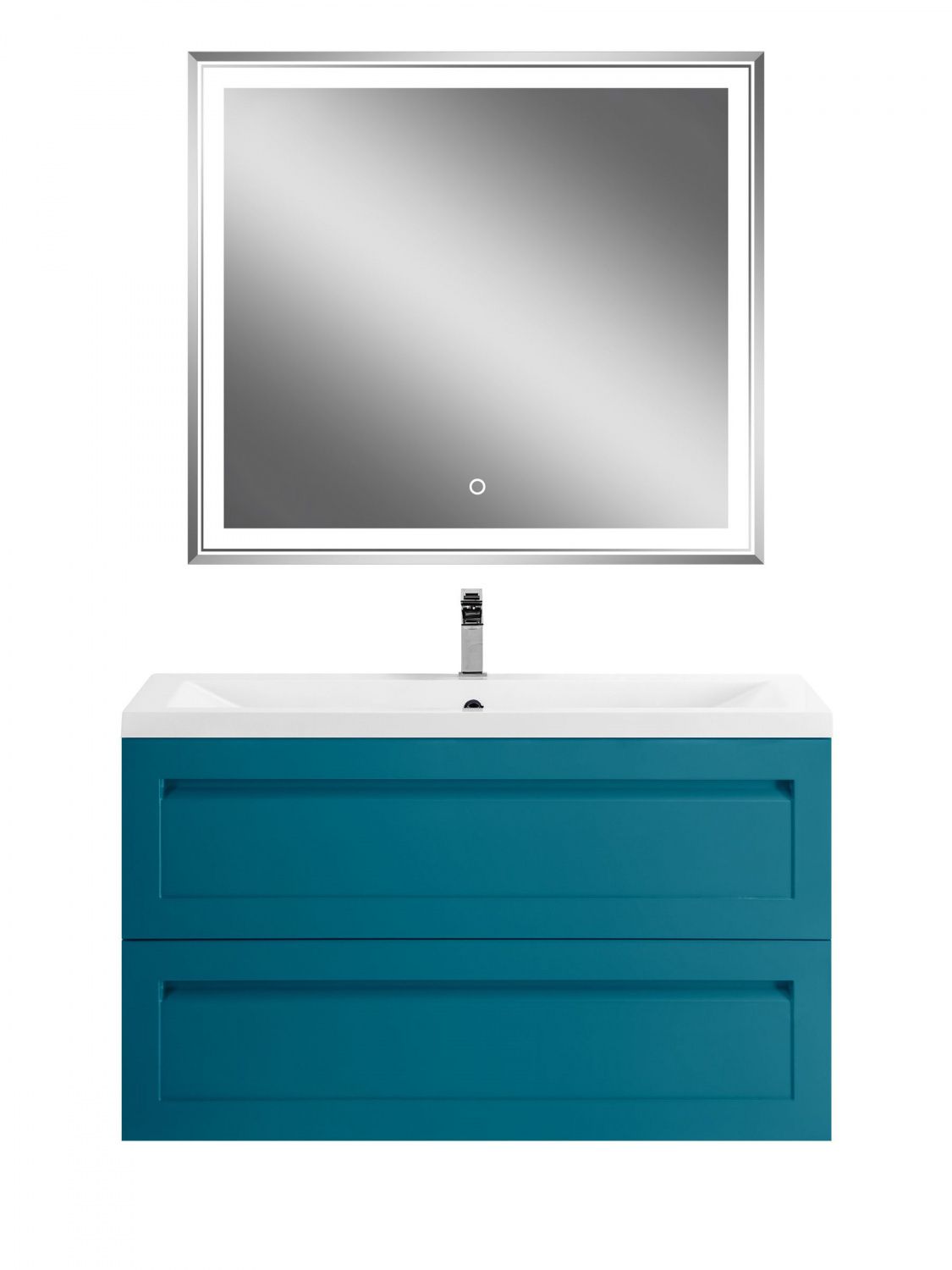 Мебель для ванной комнаты подвесная Art&Max ПЛАТИНО PLATINO 100 см Бирюзовый матовый