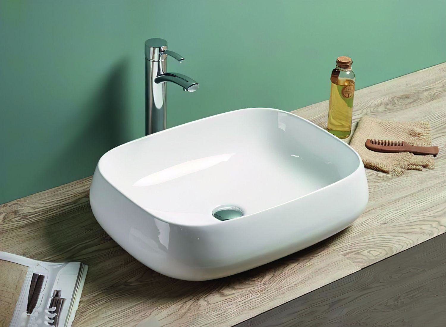 Раковина керамическая накладная Art&Max AM-78102