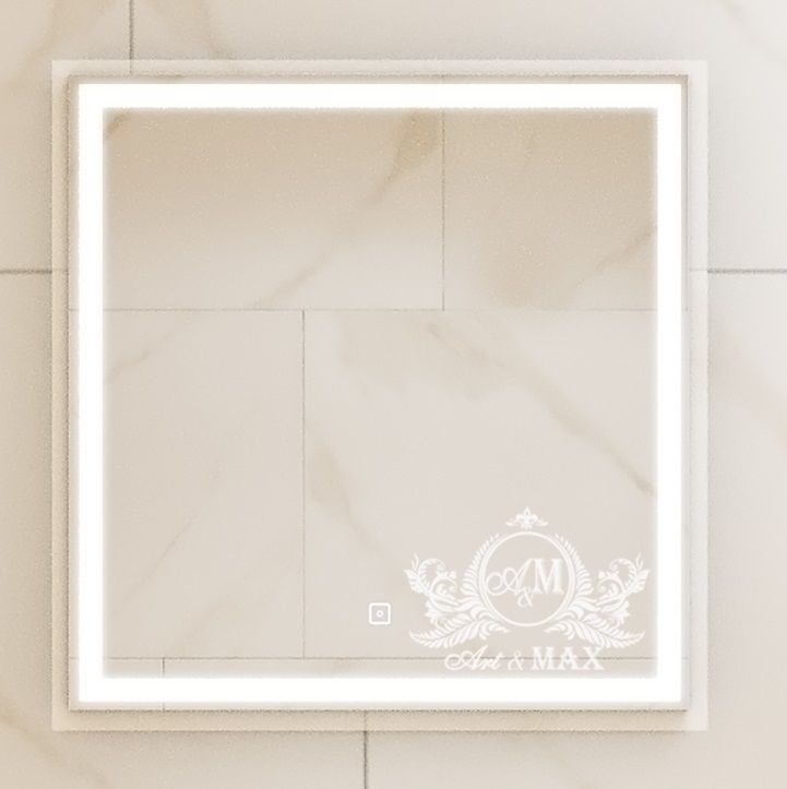 Зеркало с подсветкой ART&MAX Монза Monza AM-Mon-800-800-DS-F