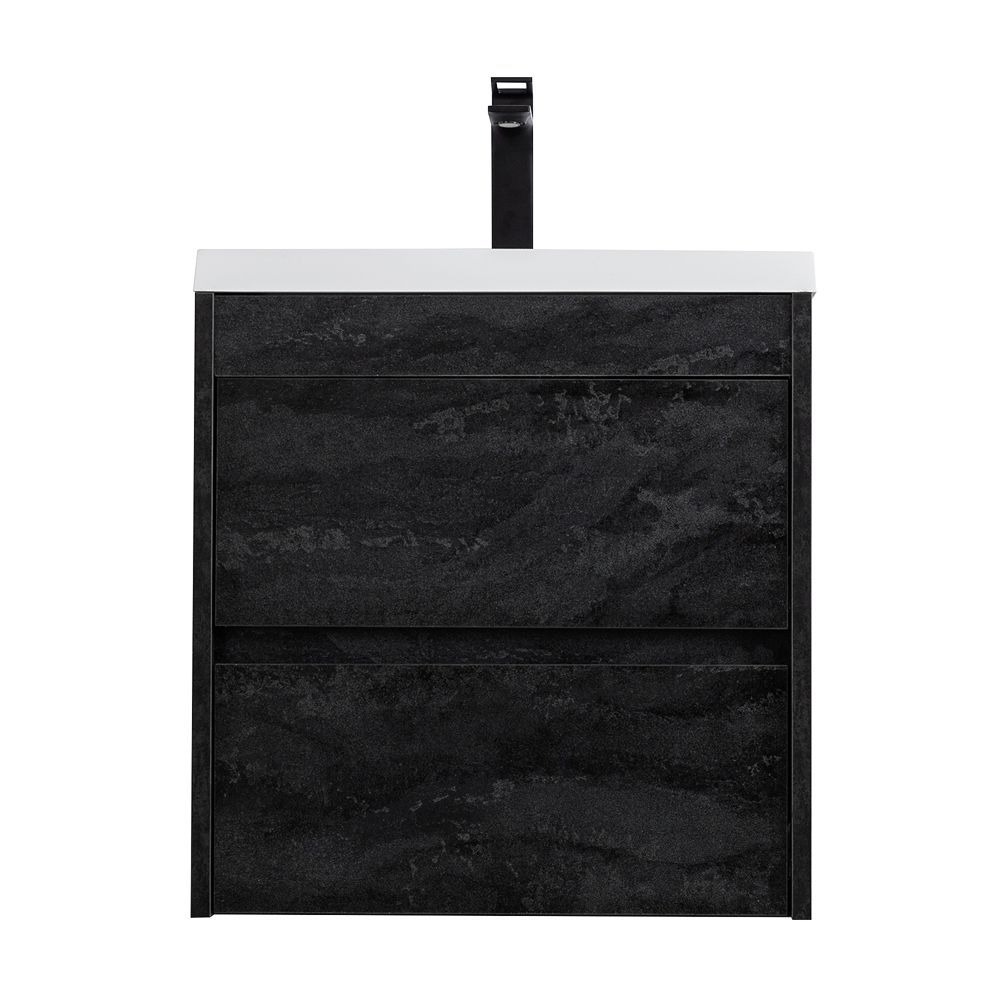 Мебель для ванной комнаты подвесная Art&Max ФЕМЕЛИ-М FAMILY-M 50 см Угольный камень 