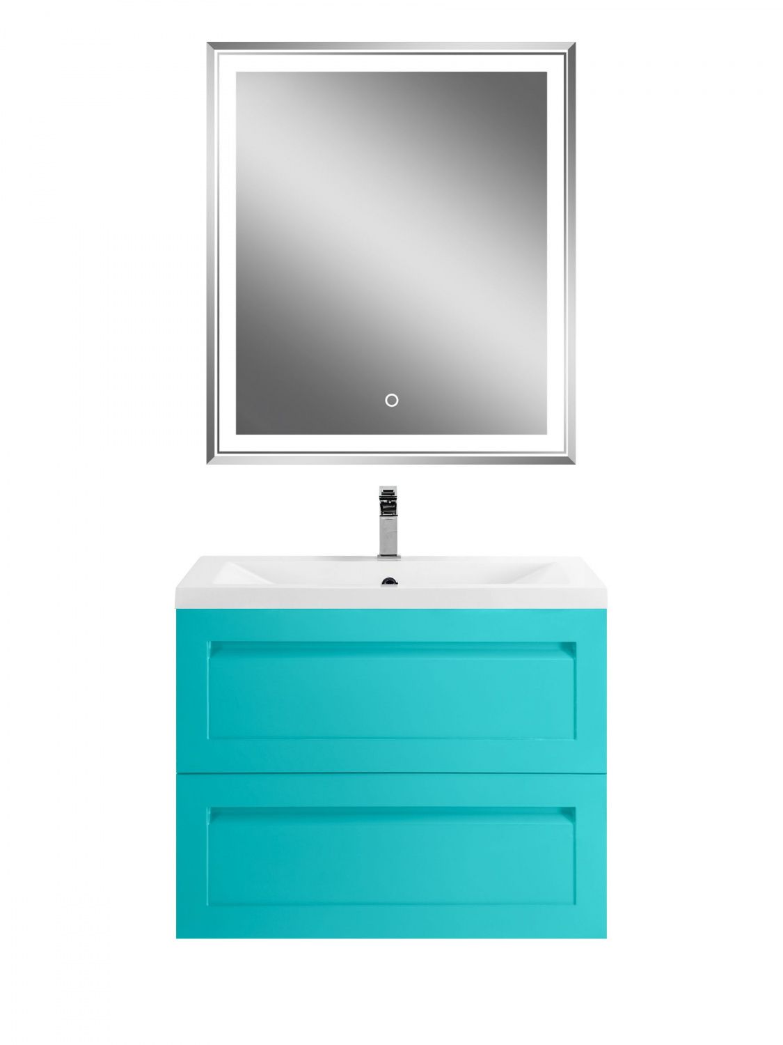 Мебель для ванной комнаты подвесная Art&Max ПЛАТИНО PLATINO 75 см Светло-зеленый матовый