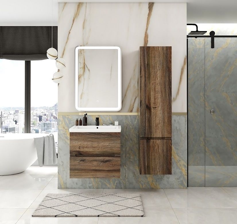 Шкаф подвесной  Art&Max ТЕХНО TECHNO 160 см Дуб бомонд лофт,правый