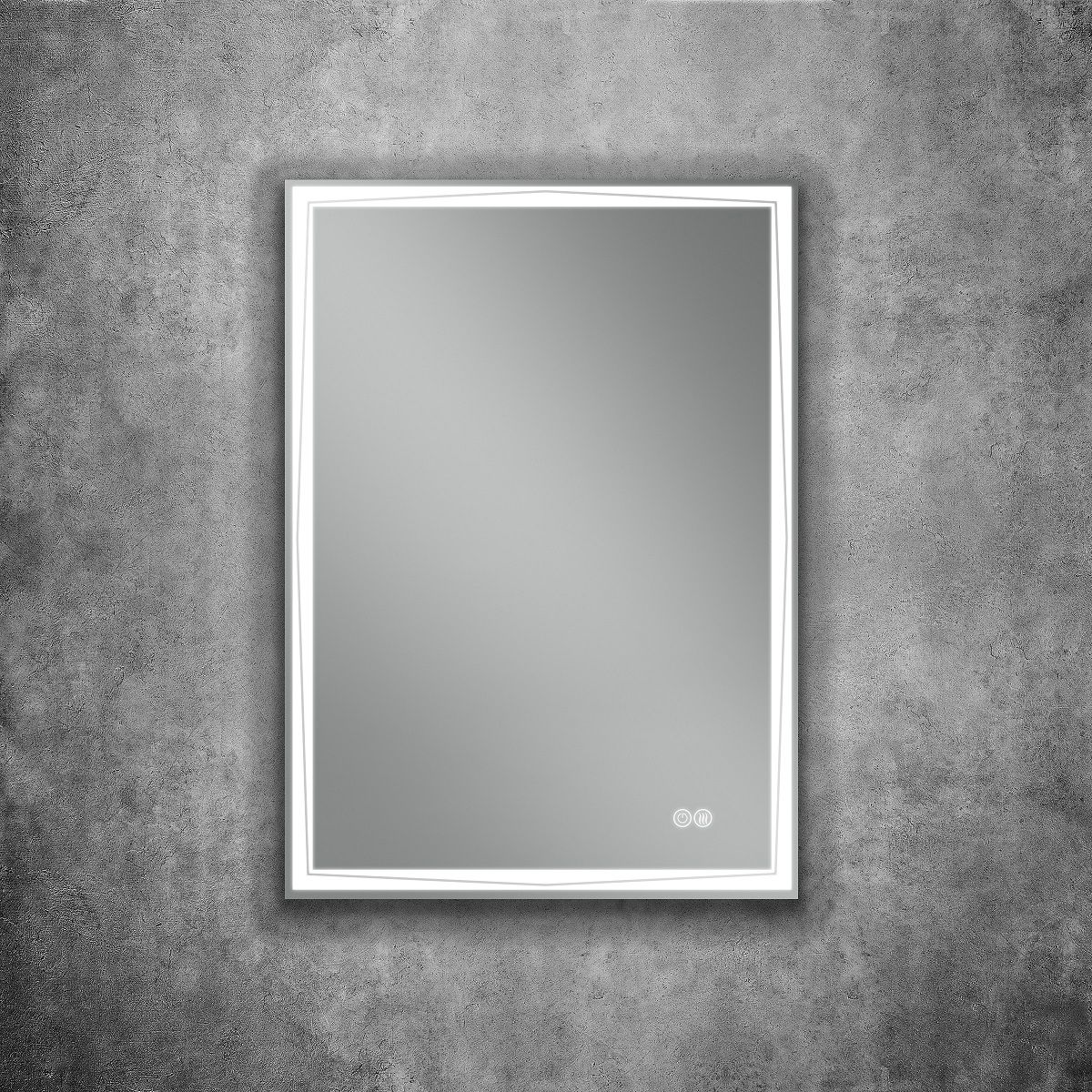 Зеркало с подсветкой и функцией антизапотевания ART&MAX Фиренце Firenze AM-Fir-500-700-DS-F-H