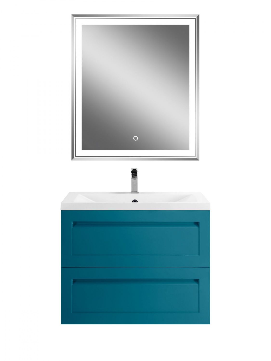Мебель для ванной комнаты подвесная Art&Max ПЛАТИНО PLATINO 75 см Бирюзовый матовый