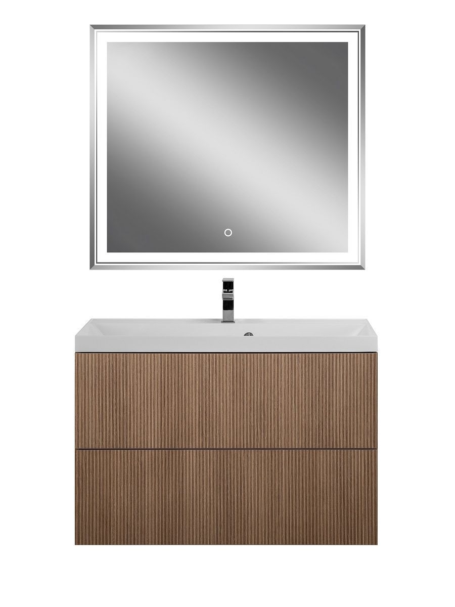 Мебель для ванной комнаты подвесная Art&Max ВЕРОНА-ПУШ VERONA-PUSH 90см Кадена вуд