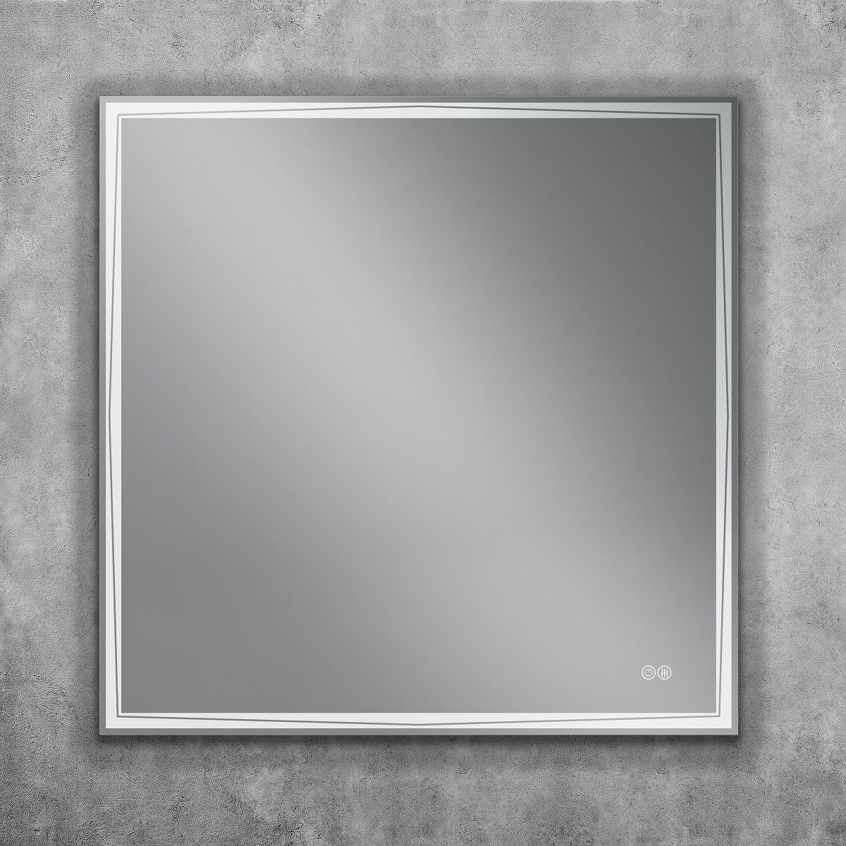 Зеркало с подсветкой и функцией антизапотевания ART&MAX FIRENZE AM-Fir-800-800-DS-F-H