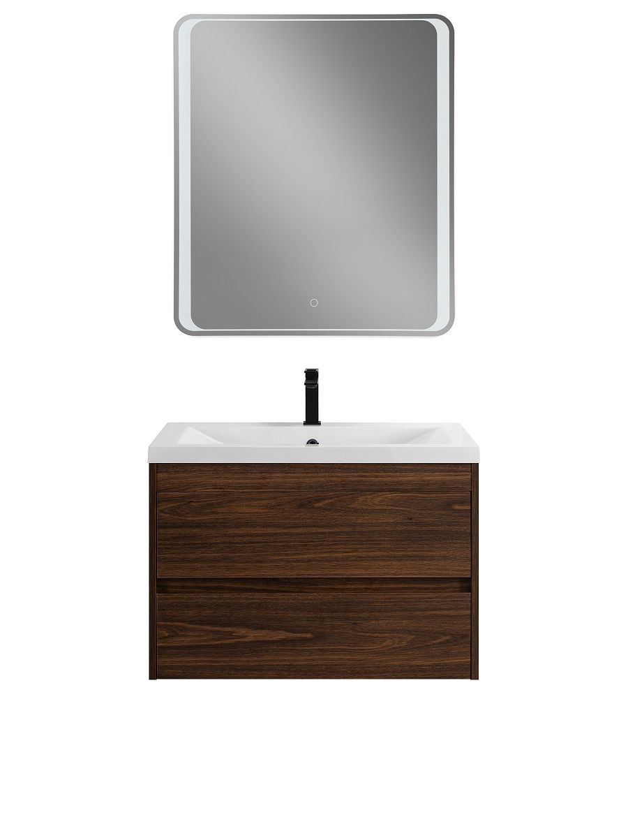Мебель для ванной комнаты подвесная Art&Max ФЕМЕЛИ-М FAMILY-M 75 см Дуб бурбон
