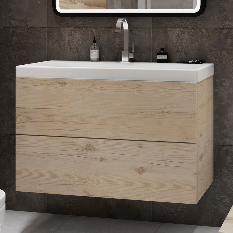 Мебель для ванной комнаты подвесная Art&Max VERONA-PUSH 80 см Gascon Pine Chiaro