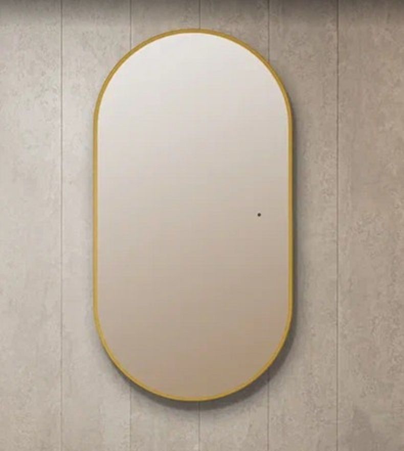 Зеркало с подсветкой ART&MAX TORINO AM-Tor-550-1050-DS-Gold