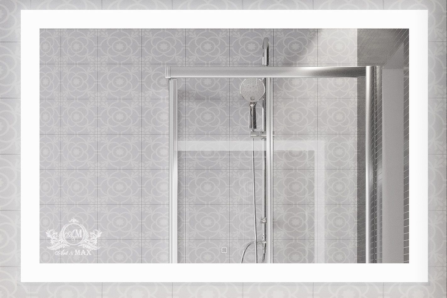 Зеркало с подсветкой и функцией антизапотевания ART&MAX Соли Soli AM-Sol-1200-700-DS-F-H