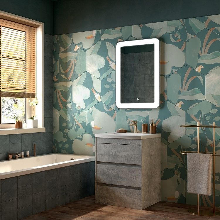 Мебель для ванной комнаты Art&Max FAMILY 75 см Cemento Veneto