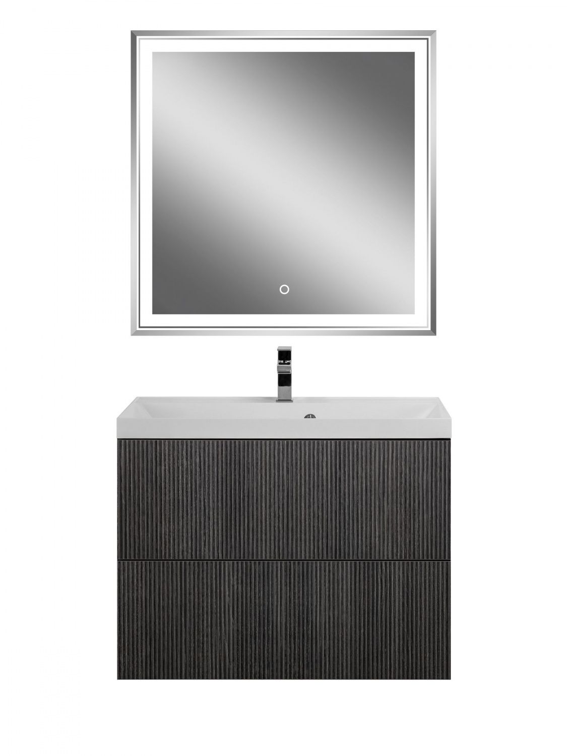 Мебель для ванной комнаты подвесная Art&Max ВЕРОНА-ПУШ VERONA-PUSH 80см Кадена Дарк