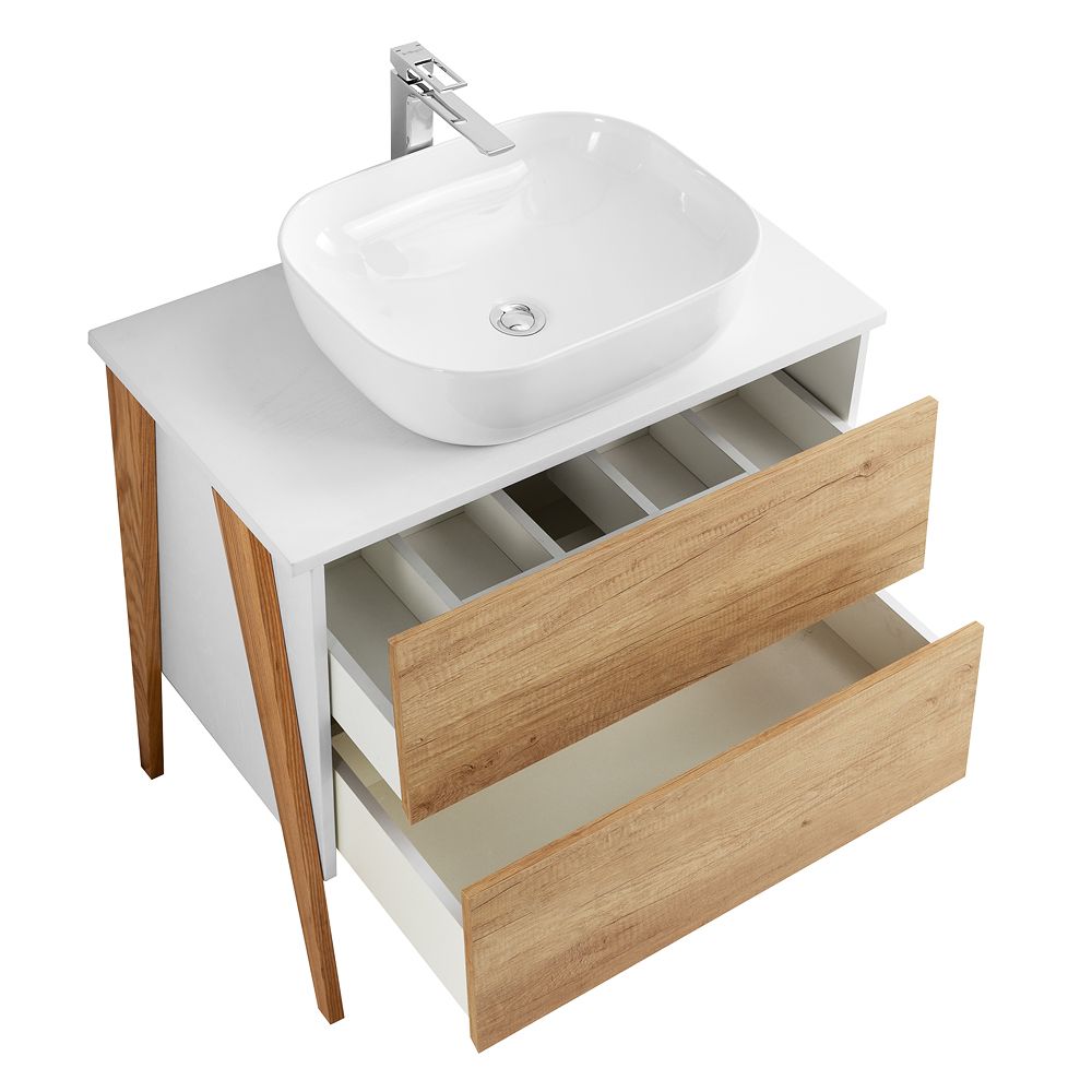 Мебель для ванной комнаты Art&Max MAXIMA 80 см Rovero Bianco