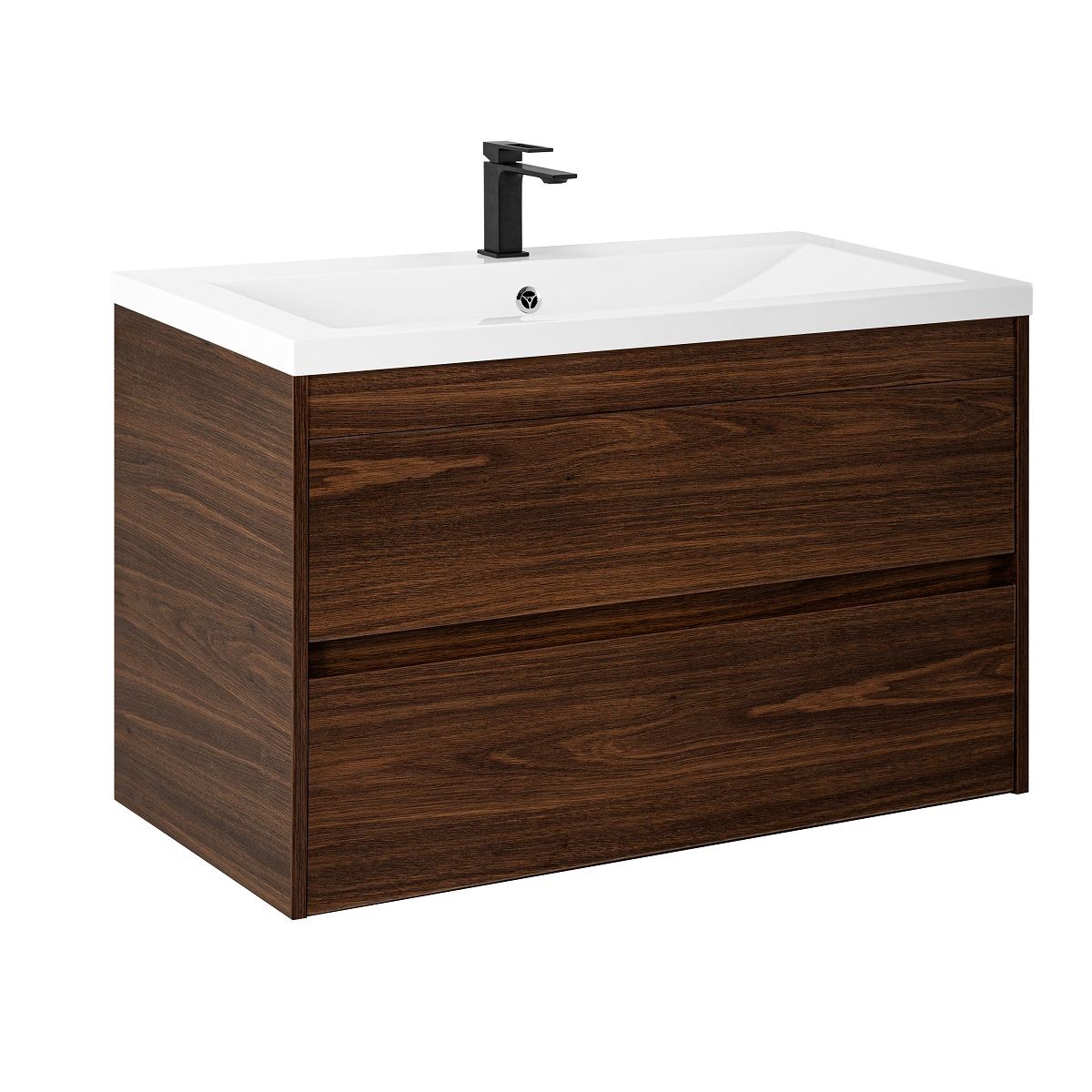 База под раковину подвесная с двумя выкатными ящиками Art&Max Family-M-1000-2C-SO-BO