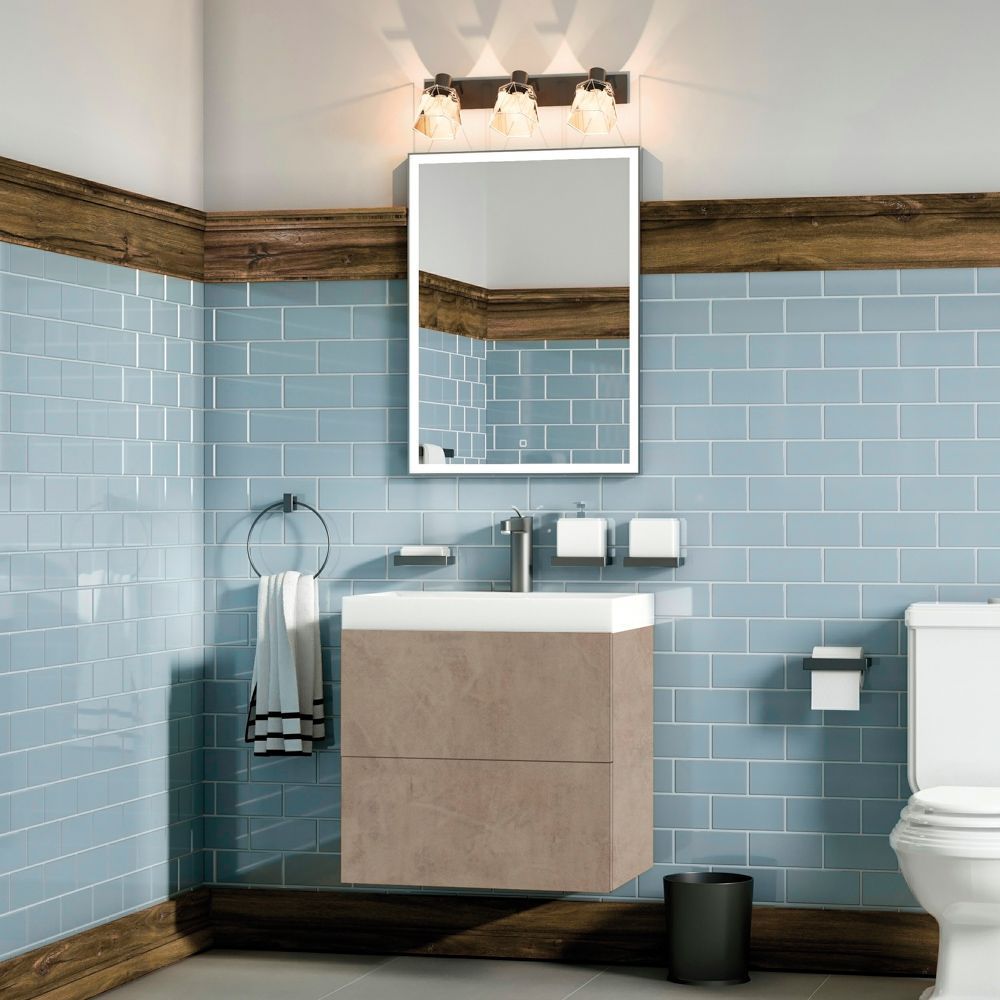 Мебель для ванной комнаты подвесная Art&Max VERONA-PUSH 70 см Pietra Chiaro
