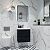Мебель для ванной комнаты подвесная Art&Max FAMILY-M 40 см Угольный камень 