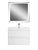 Мебель для ванной комнаты подвесная с керамической раковиной Art&Max ПЛАТИНО PLATINO 80 см Белый матовый